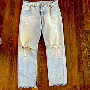 Levi’s distressed like new jeans